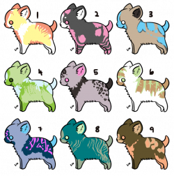 Chibi Puppy Adoptables [1 left] by Lintida on DeviantArt