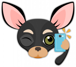 Black Tan Chihuahua Emoji Stickers for iMessage #Chihuahuas have ...