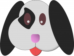 Clipart - emoji style puppy