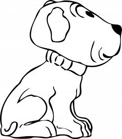Clipart - puppy side view