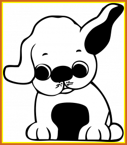 Awesome Black And White Puppy Clip Art Pic Of Cute Clipart Styles ...