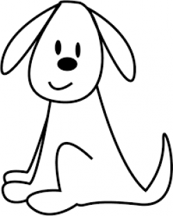Image result for sitting dog line art | Kids | Dog clip art ...