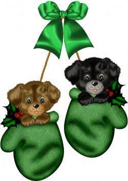 Mis Laminas para Decoupage | Christmas puppy, Clip art and Mittens