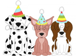 Puppy Party Digital Clip Art Set