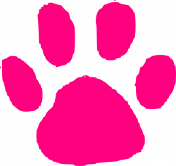 Pink Paw Print Clip Art at Clker.com - vector clip art online ...