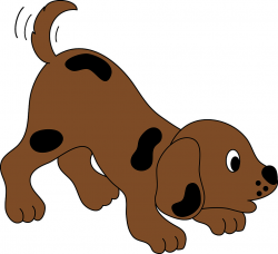 Clip Art Illustration of a Playful Cartoon Puppy | Clip art ...