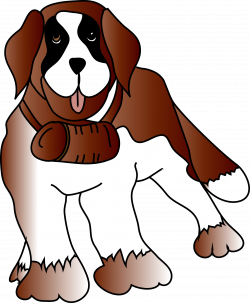 Clipart - saint Bernard's dog