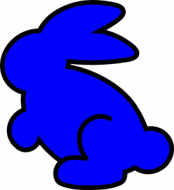 Blue Bunny Clip Art at Clker.com - vector clip art online, royalty ...