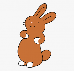 Free Easter Bunny Clipart Image - Cartoon Brown Rabbit ...