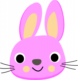 Clipart - Pink rabbit - Lapin rose