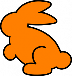 Orange Bunny Clip Art at Clker.com - vector clip art online, royalty ...