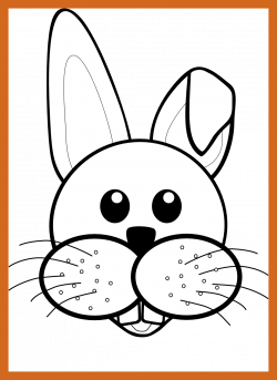 Shocking Bunny Black And White Rabbit Face Clipart Wikiclipart For ...