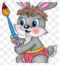 Mouse Clipart Rabbit - Cartoon Pic For School Painting - Png ...