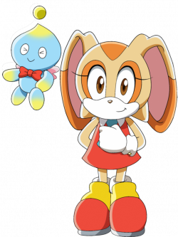 Cream the Rabbit and Cheese Chao by TheLeoNamedGeo on DeviantArt
