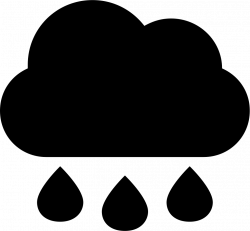 Raindrops Of Rain Falling Of Dark Cloud Svg Png Icon Free Download ...