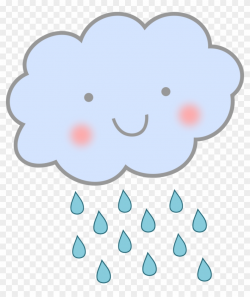 Happy Rain Cloud Png - Cute Rain Cloud, Transparent Png ...