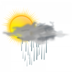 Free Clipart: Weather icon - sun rain | Nature | gnokii | tattoo ...