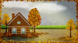 Autumn Landscape clipart - Autumn, Rain, Nature, transparent ...