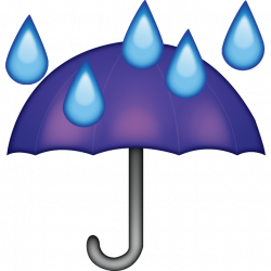 Download Umbrella Rain Drops Emoji | Emoji Island