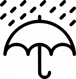 Rain Rainfall Umbrella Weather Svg Png Icon Free Download (#542115 ...