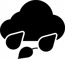Rain Filled Cloud With Drops Svg Png Icon Free Download (#6747 ...