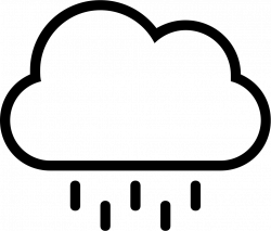 Rain Cloud Stroke Weather Symbol Svg Png Icon Free Download (#7399 ...