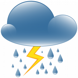 Thundery Showers Weather Icon PNG Clip Art - Best WEB Clipart