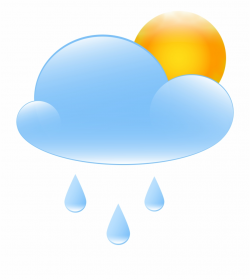 Partly Cloudy With Sun And Rain Weather Icon Png Clip Free ...