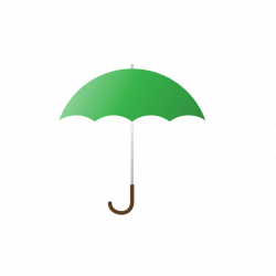Public Domain Clip Art Image | Green Umbrella | ID: 13534547425596 ...