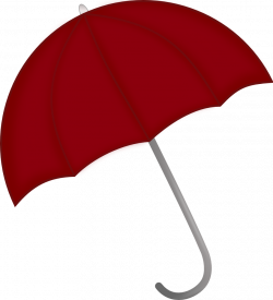 OnlineLabels Clip Art - Red Umbrella