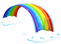 Rainbow with Clouds PNG Clipart | Gallery Yopriceville - High ...