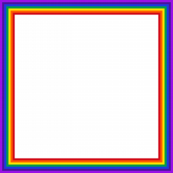 Clipart - Rainbow Square 2