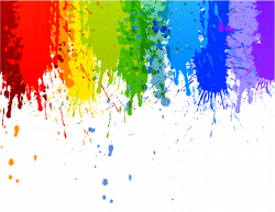 Rainbow Colour Splash Drip Transparent Background | Watercolor Ideas ...