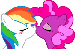 Rainbow Flash and Bubble Pink Kiss by RainbowFlash1 on DeviantArt