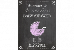 Baby Shower Chalkboard Sign – SignitUp.com