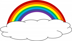 Color clipart rainbow cloud #12 | Rainbow Party | Pinterest ...