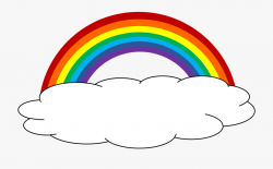 Color Clipart Cloud Party Pinterest - Cloud With Rainbow ...