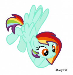 Rainbow Feather OC Pony by MaryPonyArtist on DeviantArt