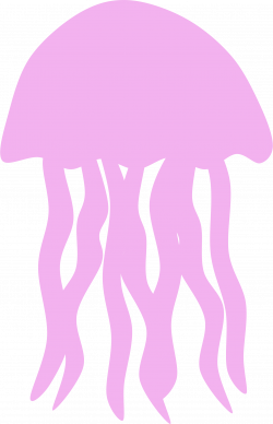 Jellyfish Silhouette by @Scout, A purple silhouette of a jellyfish ...