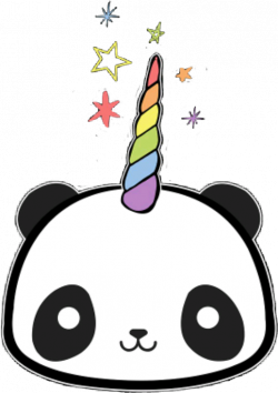 pandacorn panda unicorn cute rainbow kawaii animals ado...
