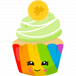 Vanilla Rainbow Cupcake KAWAII – Decoden.Dealer