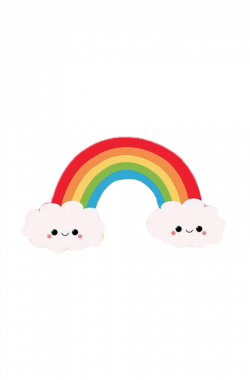 arcoiris nube kawaii - Sticker by Ani
