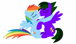 Rainbow Dash and Lightning Rocker's kissy kiss by LR-Studios on ...