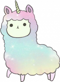 alpaca unicorn animal rainbow stickers...