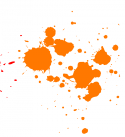 Orange Paint Splatter transparent PNG - StickPNG