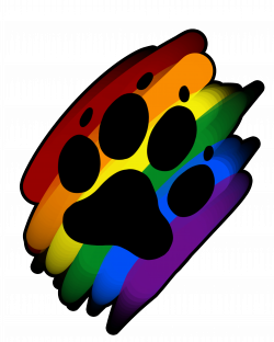 Rainbow paw print marker | Artworktee