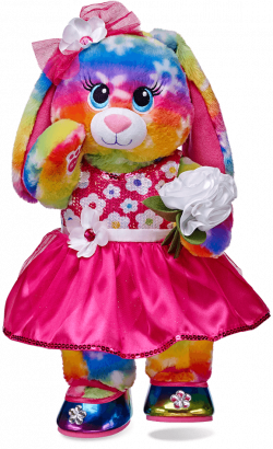 BABW Bright Rainbow Bunny Dressed Clipart by SallyFinkelstein13 on ...