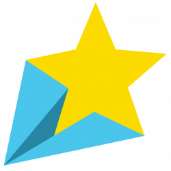 Blue Yellow Shooting Star transparent PNG - StickPNG