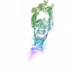 rainbow skull smoke png transparant 3 by Cakkocem on DeviantArt