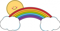 Rainbow and Sunshine Clip Art - Bing Images | RAINBOWS are ...